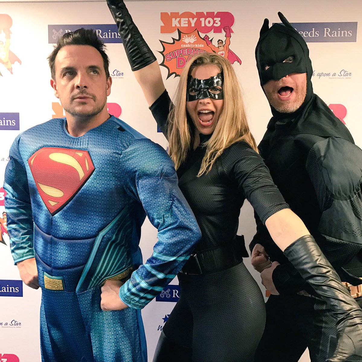 Toolyboy's tweet photo. It's #SuperHeroDay for @CFKKEY103 for @whenyouwishUK. Thanks for all your help. All going really well except for the fact I've lost my cape. https://t.co/FloEOEQbAb