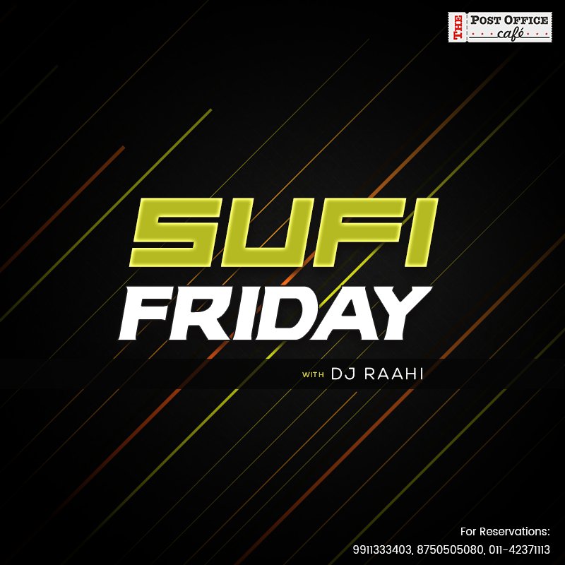 TpocRajouri's tweet photo. Get sufiyana with Sufi music and soul satisfying food from Chef Jasline's kitchen at The Post Office Cafe. 
#SufiFriday #ChefJasline #Fun https://t.co/VA2ETRGLBn