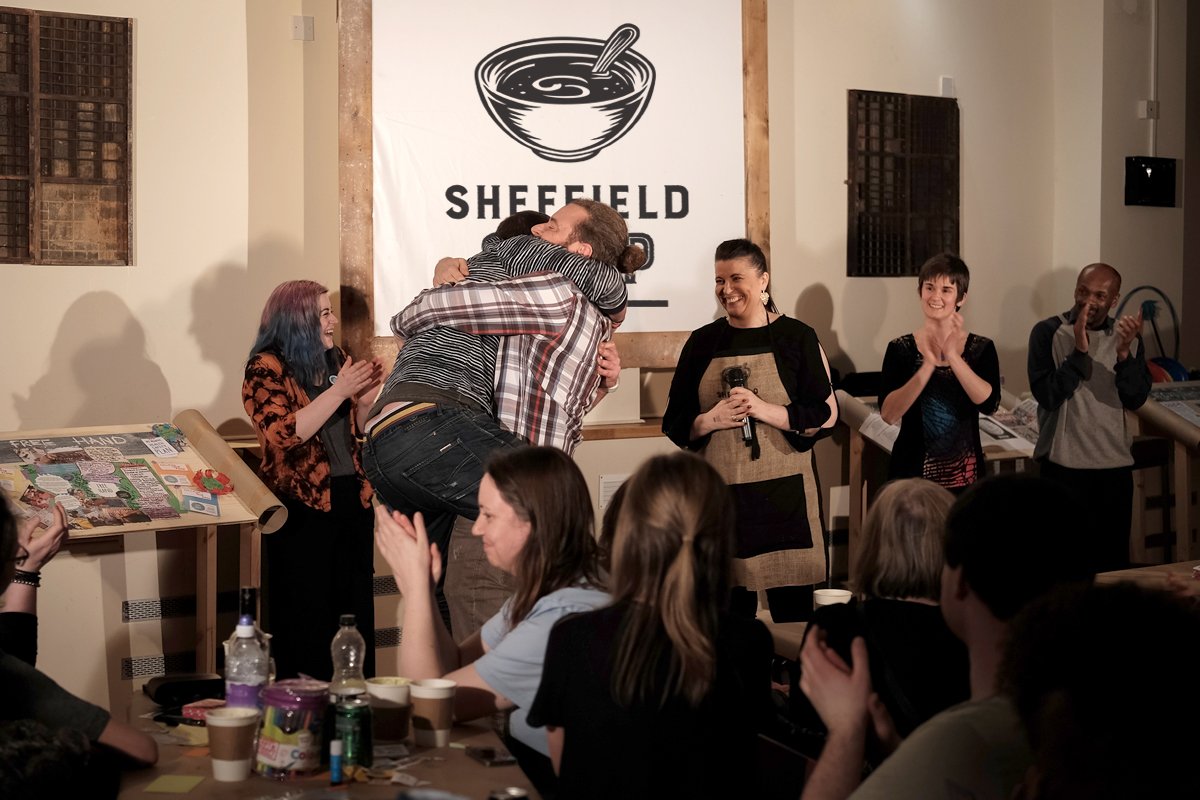SheffSOUP's tweet photo. Got your tickets for #SheffSOUP#10 on Thursday 18th May yet? Come support live pitch night and this times 4 projects https://t.co/huDzpouydA https://t.co/iffq1wDkpR