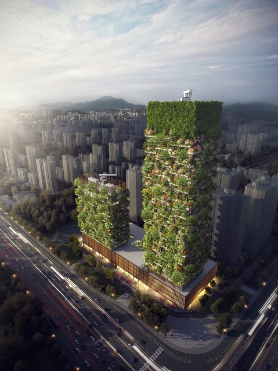 wef's tweet photo. China is about to get its first vertical forest https://t.co/DndsSkfZz4  #climate https://t.co/eNfZAbkwwu