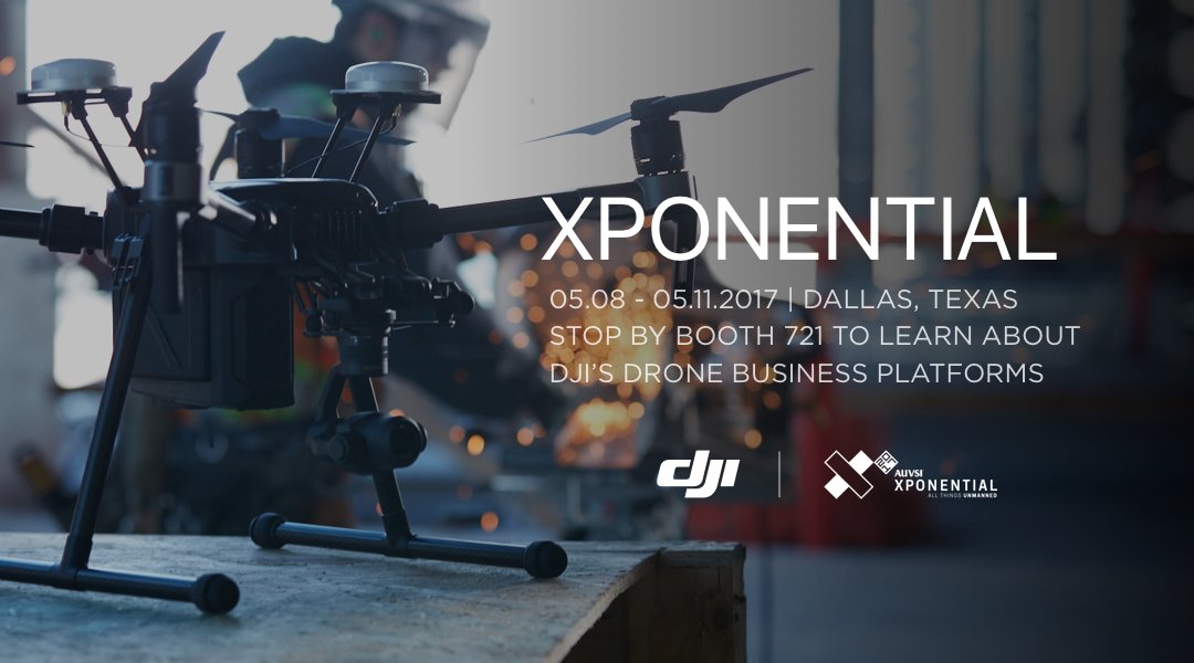 Join #dji at #auvsiXPO next week to learn how business drone platforms can reshape your companies' operations. Booth 721 #wegoXPO