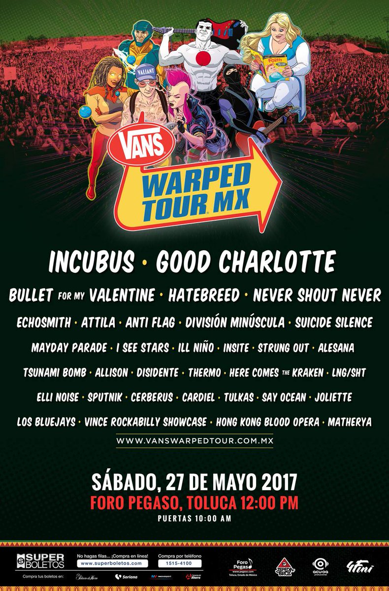FestJumpers's tweet photo. RT
¡#REGALOOOS! 💣💥👇🏻
Tenemos pases de #AtTheDriveIn y #WarpedTourMX
Da RT a este Tweet y acá el link a la dinámica⬇️
https://t.co/TnTrTuQ3AZ https://t.co/8b2PIcuPG1
