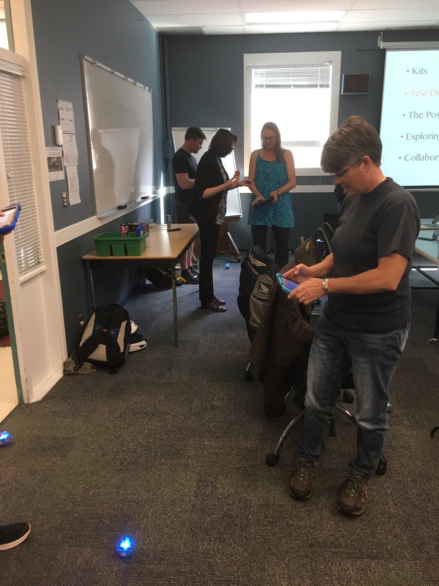 paulmlbishop's tweet photo. Great having opportunities for @SSCschools teachers to try #ADST and #coding activities @Sphero Looks fun! https://t.co/1255iGS78a