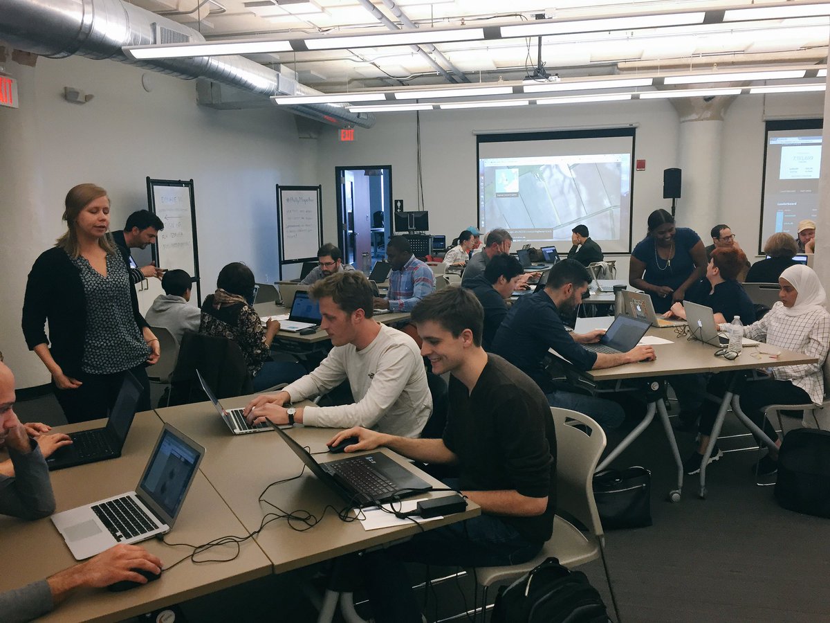 DanJFord's tweet photo. Thanks to @hotosm, @hamhandedly, Mapping Mentors, all volunteers, & @azavea for making one of my 2017 goals a reality #PhillyMapathon #PTW17 https://t.co/9fhNmU0Gp4