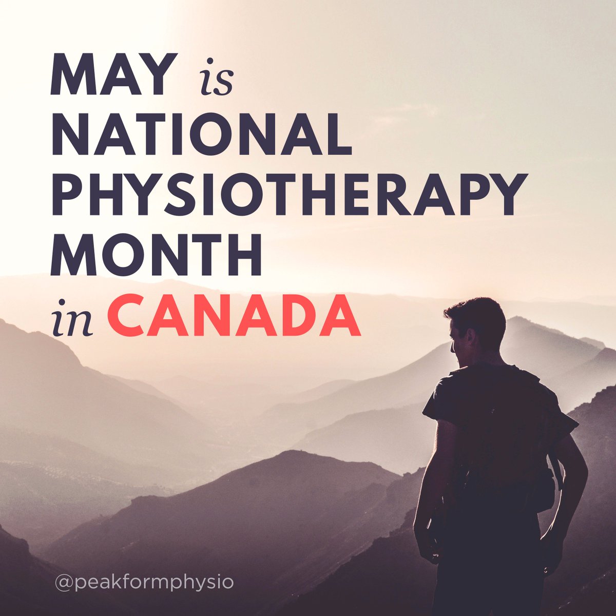 PeakFormPhysio's tweet photo. May is national physiotherapy month in Canada! #physiotherapy #physiocanhelp #physiotherapists https://t.co/99qvY6nuWO