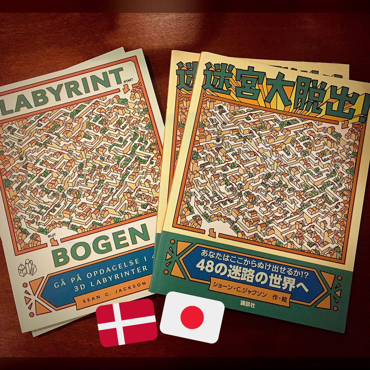 SeanCJackson's tweet photo. Look what my publisher sent today!!!! 
🇯🇵 Escape great labyrinth! 🇩🇰 Maze The Book #maze #labyrinth #kodansha #legind https://t.co/0HfbP8Xgay