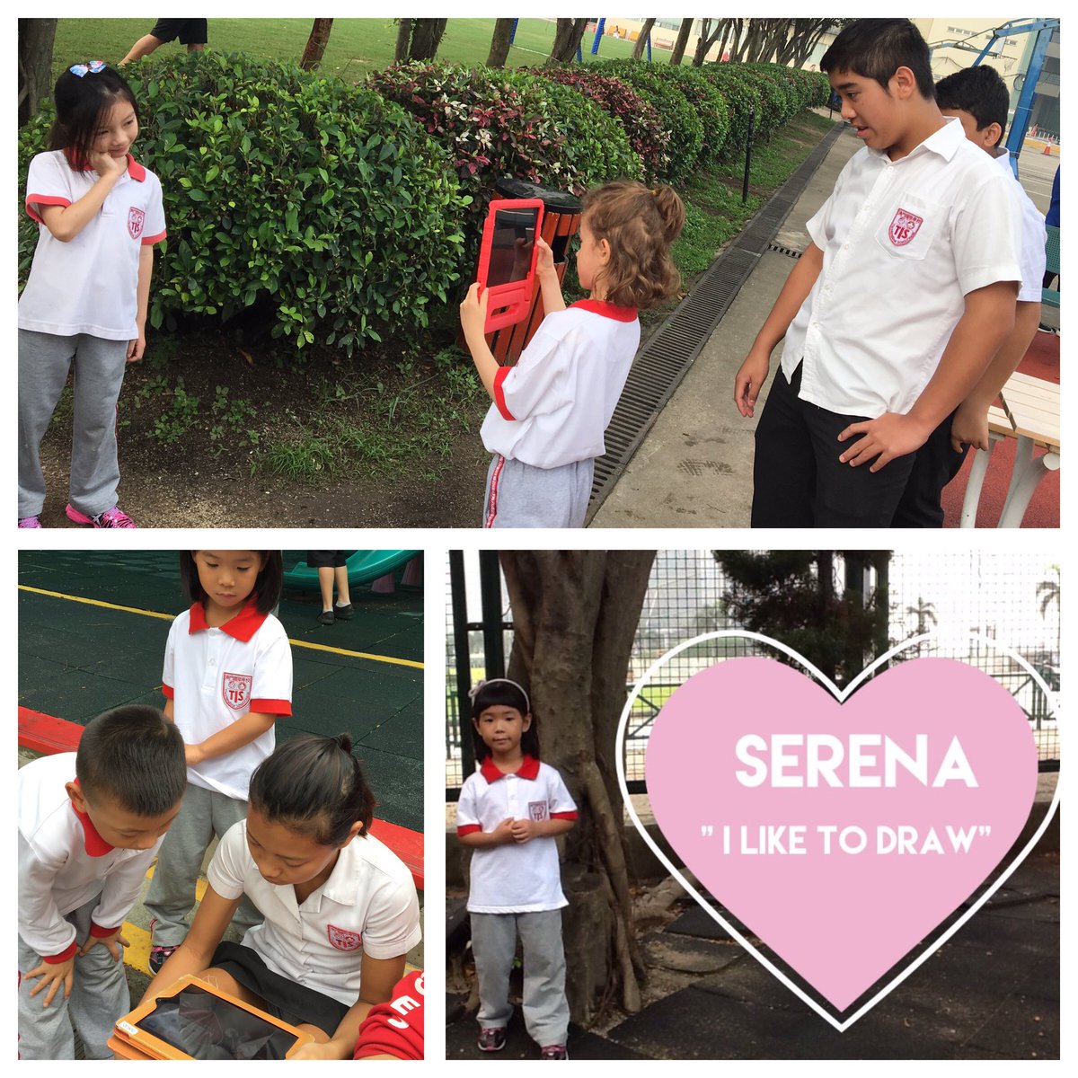 MaikalaH's tweet photo. Gr 8. ICT did a great job helping their SK buddies learn how to make personalized graduation pics! #TISMacao https://t.co/pNG4CKsubb