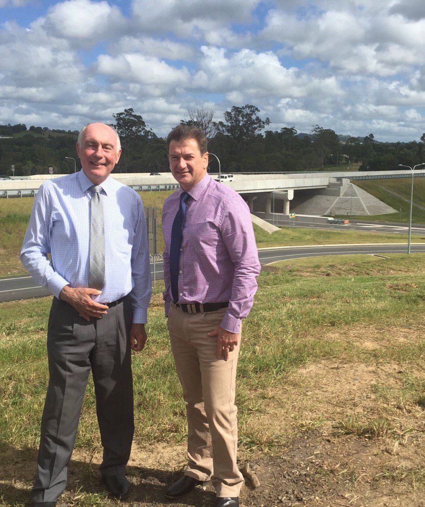 WarrenETruss's tweet photo. Great to at Bruce  Highway -Cooroy to Curra Section A Opening today.  Soon it will be 4 lane from Gympie to Brisbane https://t.co/Hgnnlkv469