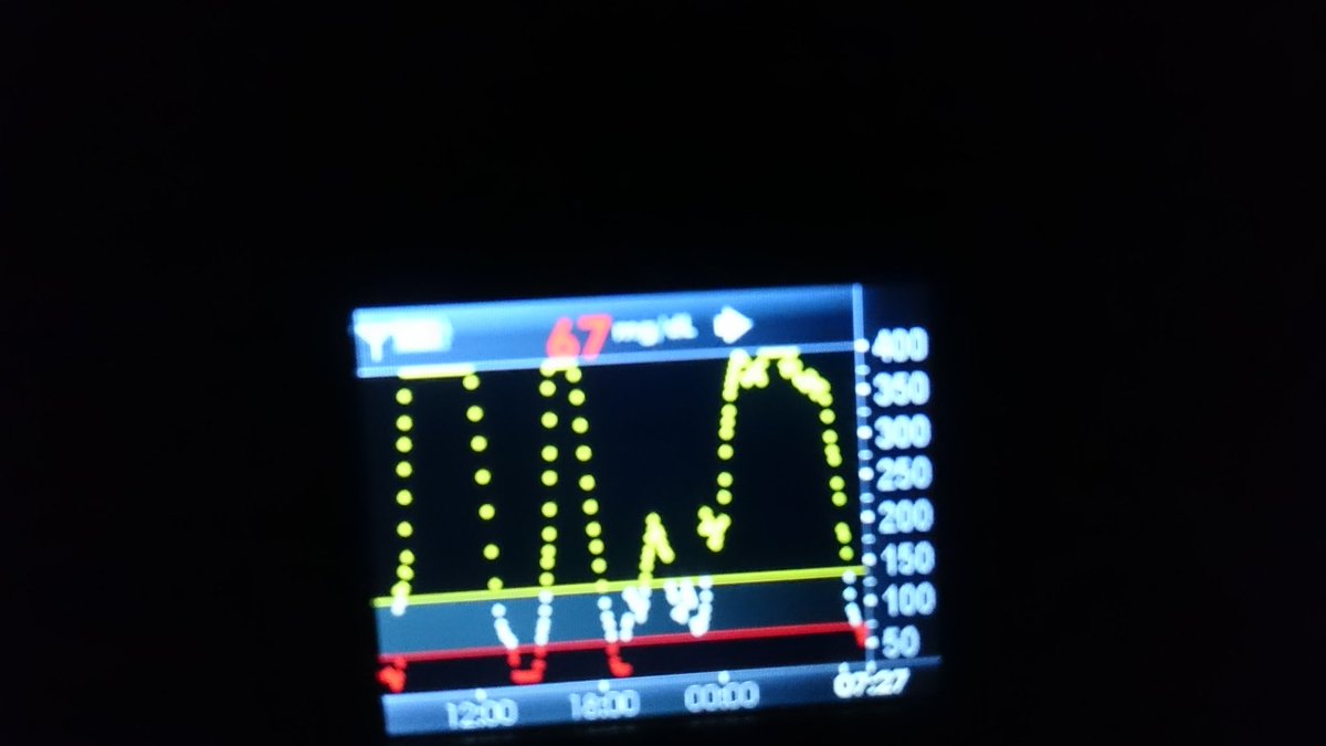 MottinaS's tweet photo. Läuft bei mir. Zum Essen wirkt das Insulin nicht und bei der Korrektur dann doppelt. https://t.co/hnJHXxa2ej