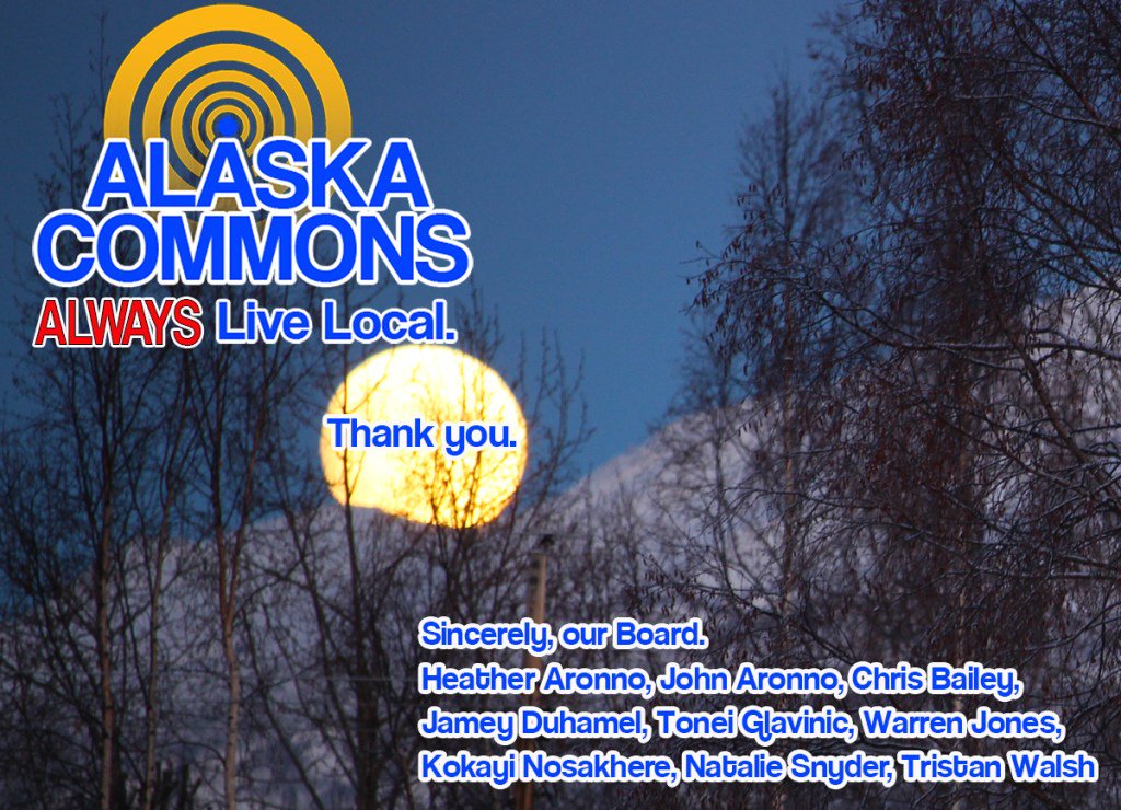 alaskacommons's tweet photo. One last time, @AlaskaCommons says goodbye #andthankyou https://t.co/dGBmfGsT1J https://t.co/nXfiFXMc05