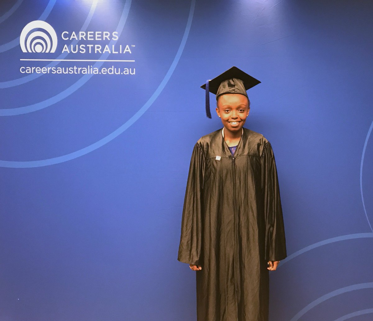 careersaus's tweet photo. “@careersaus educators supported us in every way possible and helped us all reach our goals.”- @careersaus #graduate Triza 
#congratulations https://t.co/UxaFfiK4ca