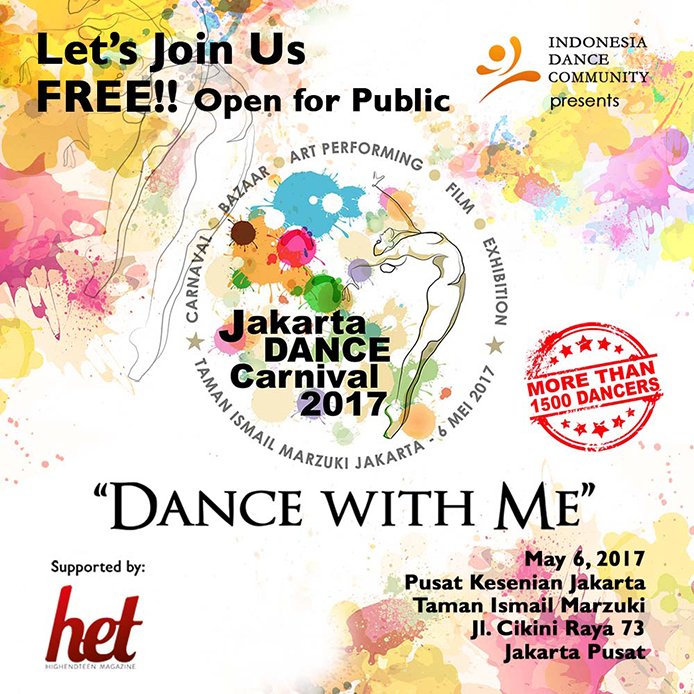 HETStarteen's tweet photo. There will be 34 community that will features their works from traditional, modern/pop, contemporary dance genre at 6.30 PM at #JDC2017 https://t.co/2SrO3QO5pJ
