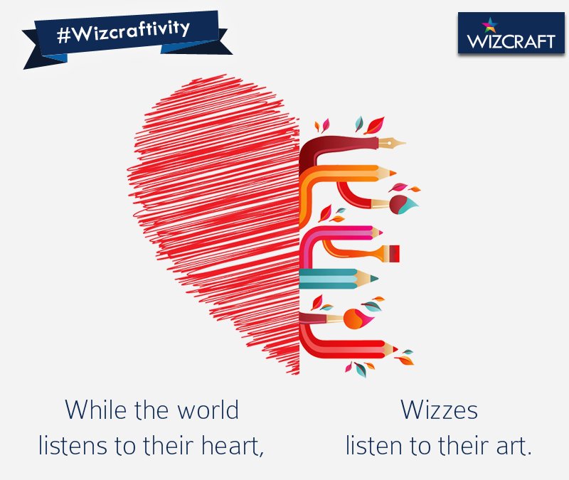 WizcraftIndia's tweet photo. Creativity takes courage hence Wizzes are known to be courageous. #WizcraftIndia #Wizzes https://t.co/AVbPOxvSCL