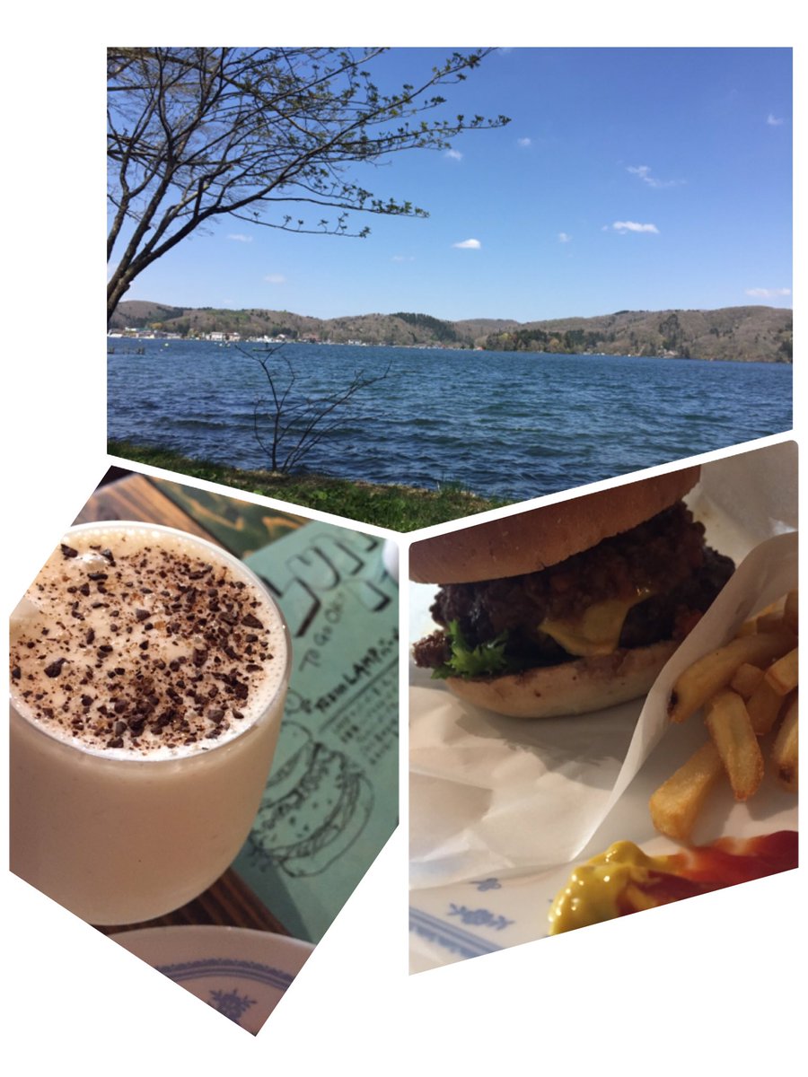 katomiki0822's tweet photo. 6連勤〜7連勤〜やっと休み🌞
GWは混んでるな！！
#lamp #hamburger #lake #nojiri https://t.co/FJj2gqWZq1
