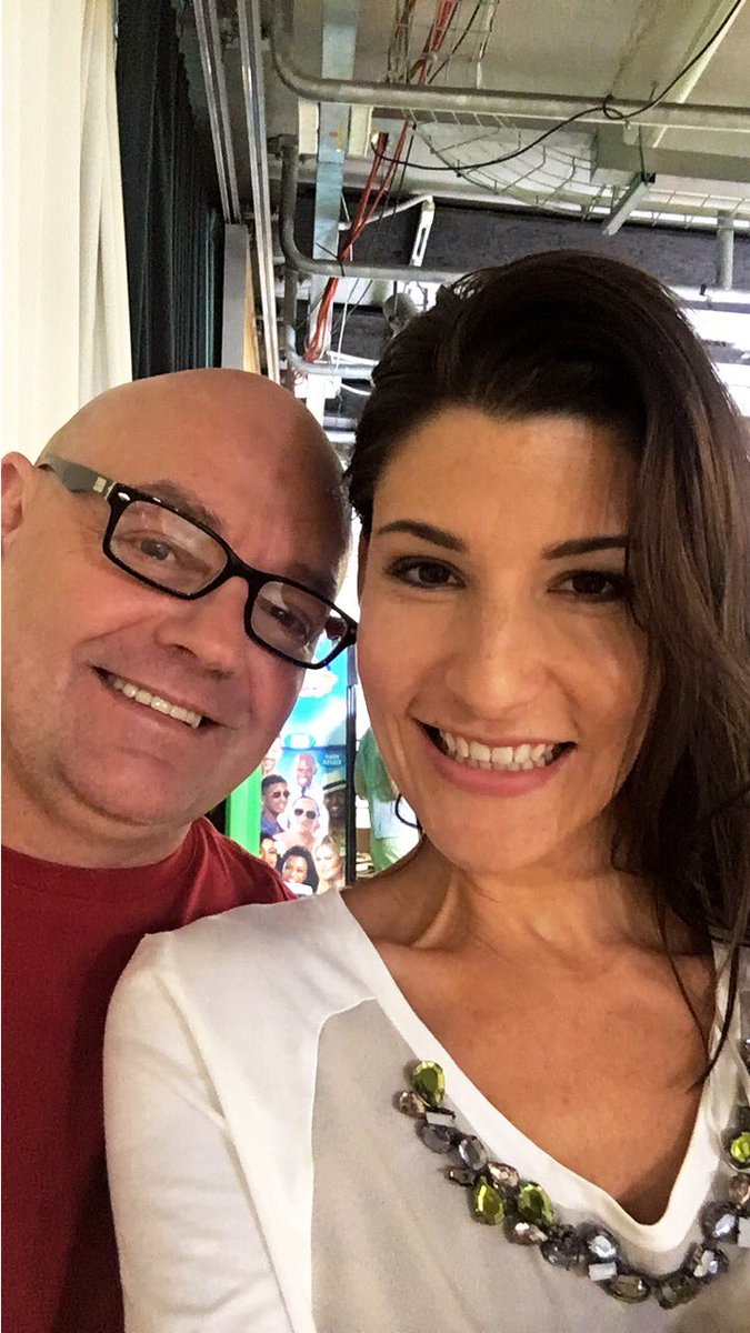 Busy morning on <a href="/expressoshow/">Expresso Show</a> , oat bars , omelette challenges &amp; bumping into this guy <a href="/chefpeterayub/">Chef Peter Ayub</a>! Have a great wkd chef 😘