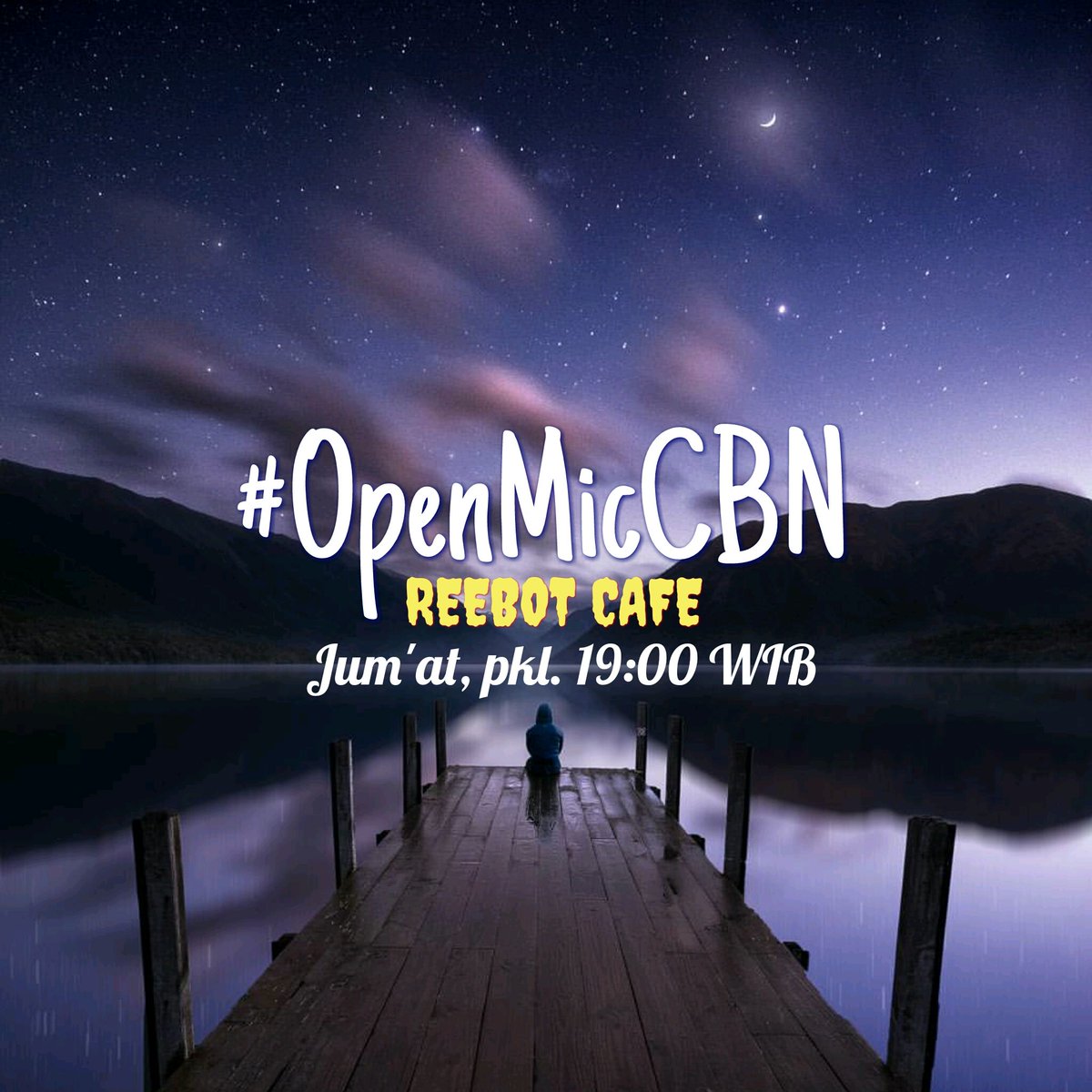 standupindo_cib's tweet photo. Malam ini! #OpenMicCBN di Reebot Cafe (Jl. Raya Cikaret no. 38, Cibinong) mulai jam 7 malam! Yuk, ramaikan! GRATIS! https://t.co/NCHYG9ykZP