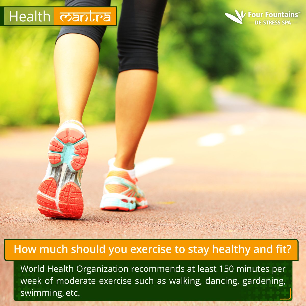 Are you doing at least 150 minutes of exercise in a week?