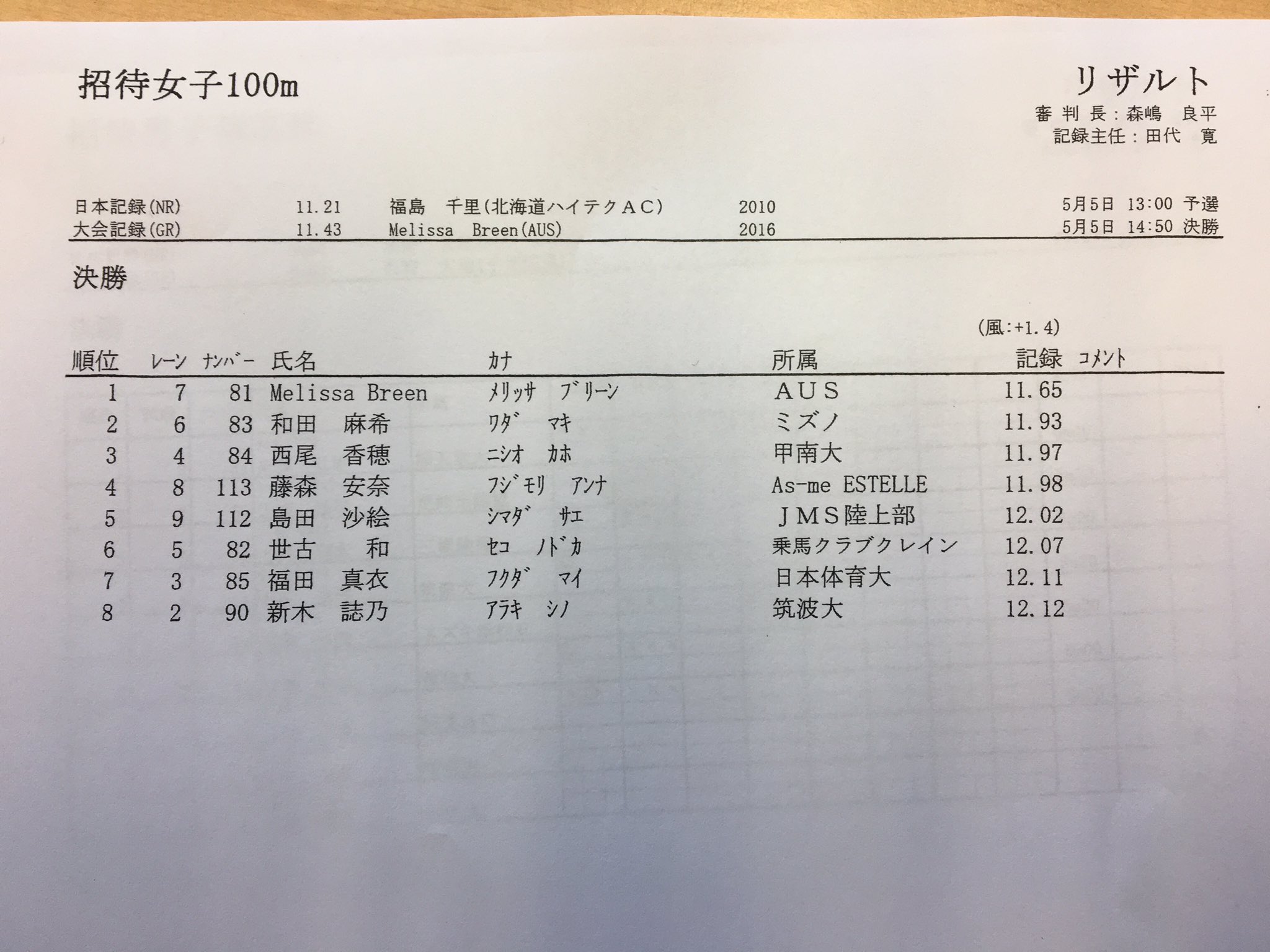 日本陸上競技連盟 on X: 
