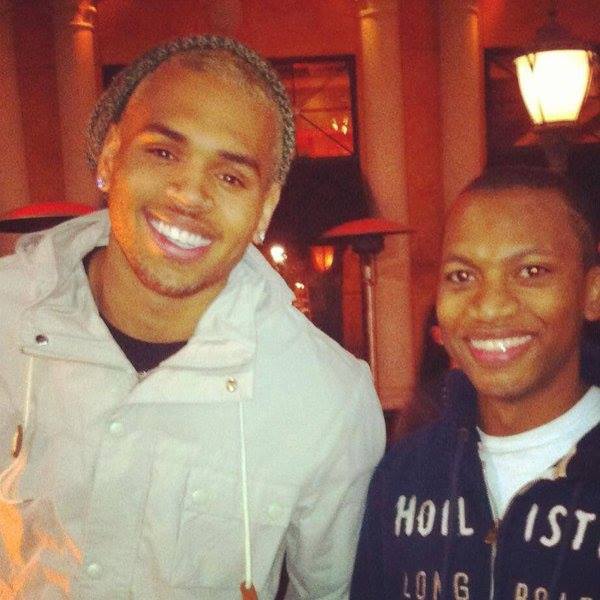 Happy birthday Here\s a photo of me pictured with singer Chris Brown!  