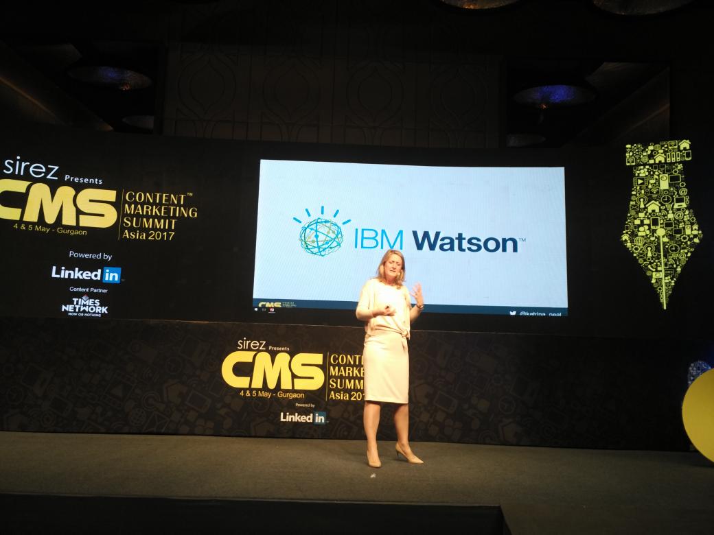 PrathibhaRyali's tweet photo. @katrina_neal content market evangelist ex-cisco and now LinkedIn talking about #ibmwatson #CMSAsiaRocks @sumeetkad @monasharma81 https://t.co/aUbDcDlS1B