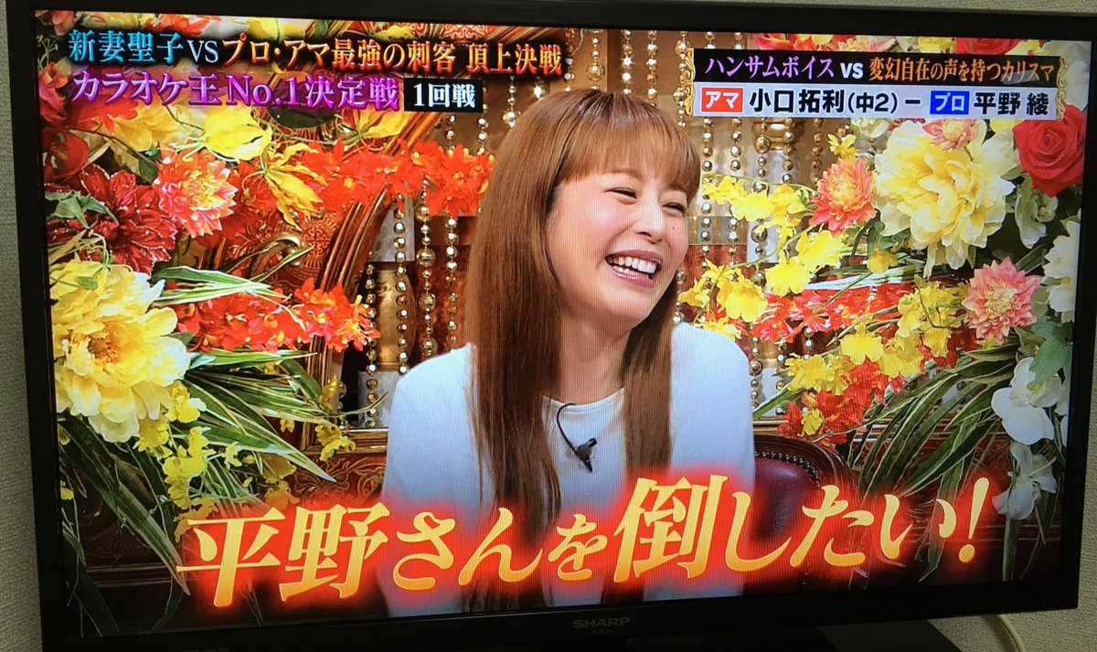 姫カット テレビつけたら関ジャニ のカラオケ王の番組に平野綾さん出てる