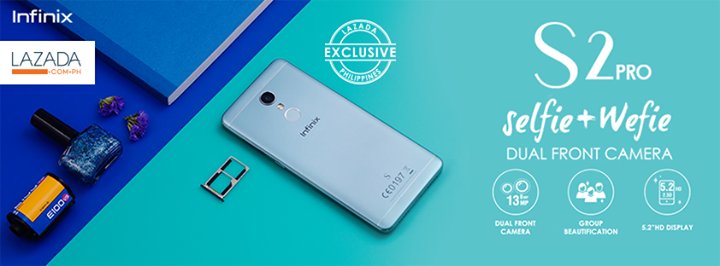Infinix_phi's tweet photo. Infinix S2 Pro Dual Lens Camera (Selfie + Wefie) 
Exclusively available at Lazada - https://t.co/FoqSUzxwFh https://t.co/p6PdYnPwWi https://t.co/tywjHSVUe1