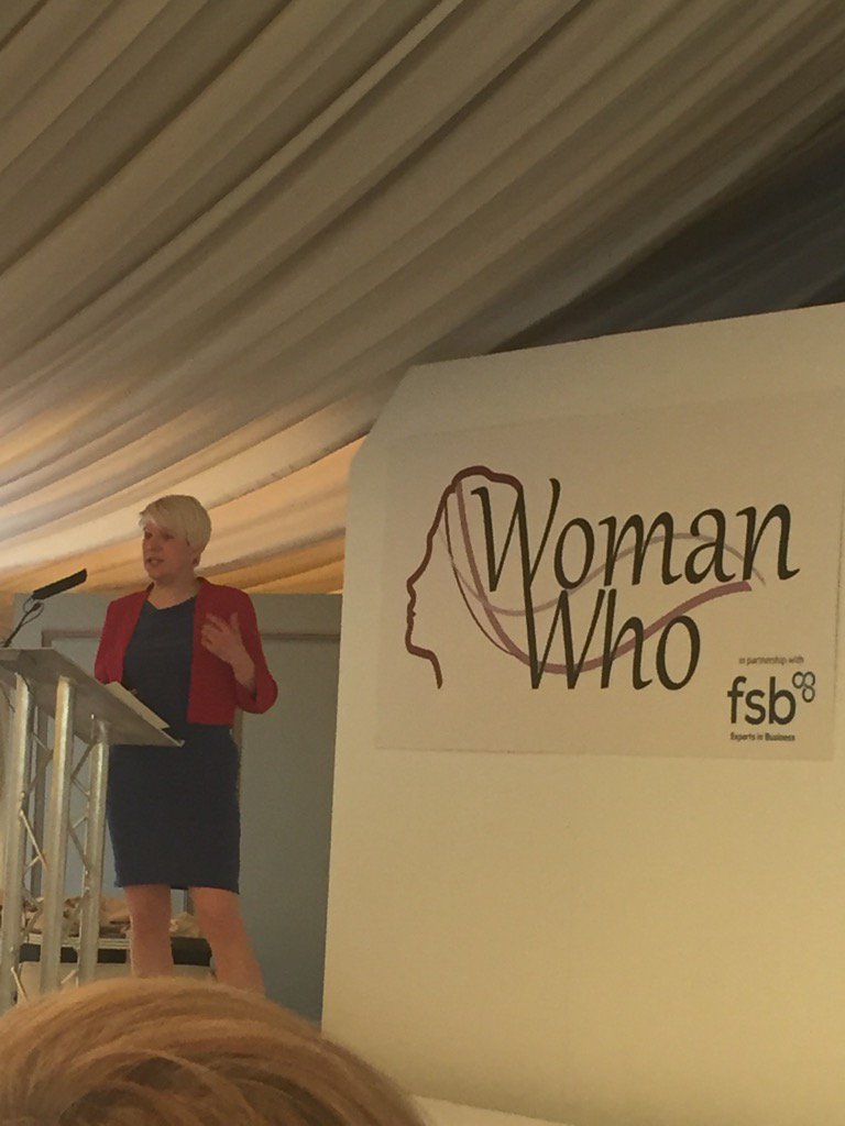 SarahWindrum's tweet photo. Hearing from @FSB_Voice Diversity Chair Helen Walbey @RecycleScooters @WomanWhoAwards #FSBWomen A woman who can! https://t.co/NLPq2lvzBO