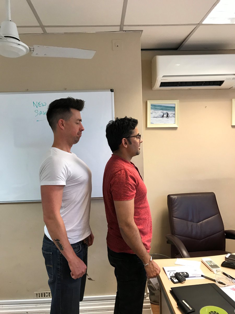 Hunterskillrec's tweet photo. Makes no difference how much you stick your chest out Rob - never be as hench as de boss innit 💪💪#officeantics #hunterskill https://t.co/wJMsTrLy8a