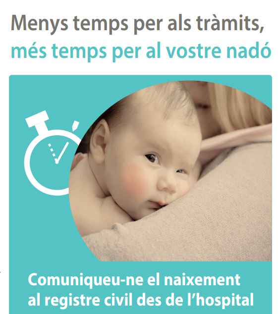 No perdis el temps, des dels hospitals de l'#icscat pots inscriure el teu #nadó al registre civil bit.ly/2qI13XR
