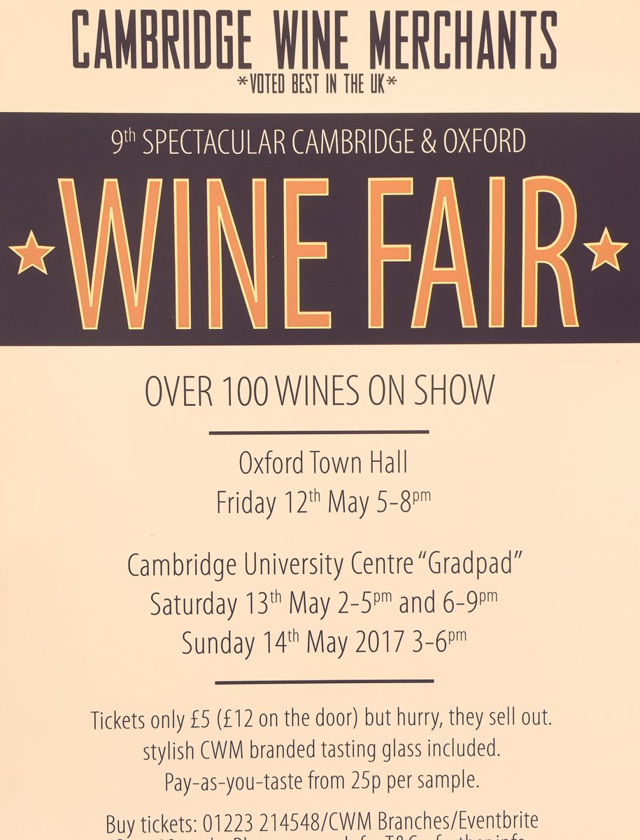 CWMKings's tweet image. There's still time to book your tickets for our upcoming wine fair! Call your local branch to reserve your place and sample some top wines!