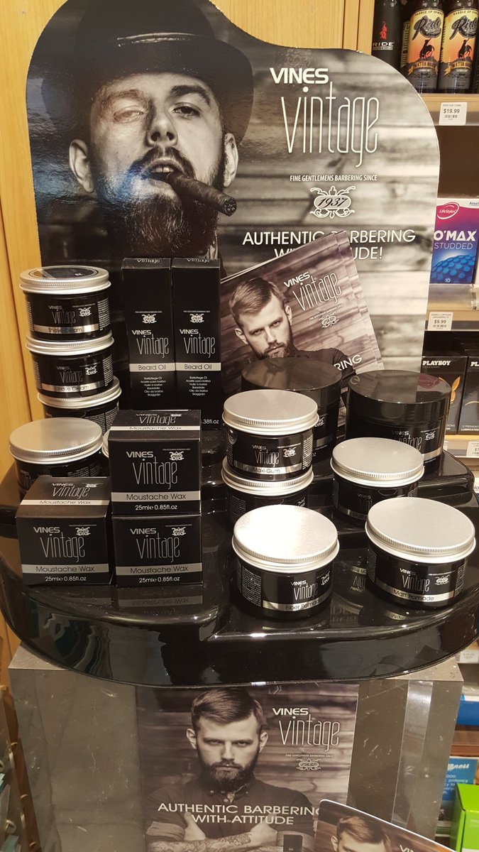 blakespharmacy's tweet photo. For our bearded and moustached friends, we now stock the @vinesvintage37 range of styling #grooming products @blakespharmacy #newitem https://t.co/Rml4j6mplf