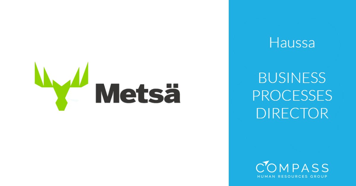 CompassHRG_fi's tweet photo. BUSINESS PROESSES DIRECTOR haussa Metsä Woodille https://t.co/ZjH2T1jebF #työpaikat #duunit #rekry https://t.co/9z3A8qFMc8