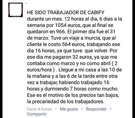CarlosTxProject's tweet photo. @RamonMadurga @cabify_espana Seguro que no tan duro como tus "conductores" #cabifymola #sclabify https://t.co/8T6MsSFnam