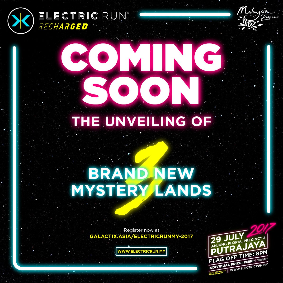 electricrunmy's tweet photo. Can you guess the themes for this year’s Electric Run Courselands?
#ElectricRunMY #RunTheNightMY #mymajorevents https://t.co/GPJCVMvwoH