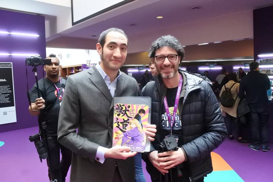AnimeClick's tweet photo. Bob71 con Kobayashi Shotarou e Adam Torel al #FEFF19 https://t.co/nvRnSA7mvM