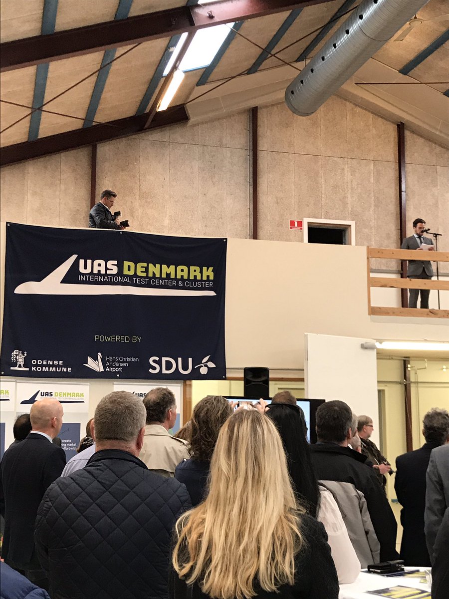 MettePraest's tweet photo. Great turn out for opening of new test center #UAS Denmark in Odense. @SDUpresse @SDUengineering @SDU_CI2M https://t.co/fCtPu9Lum6