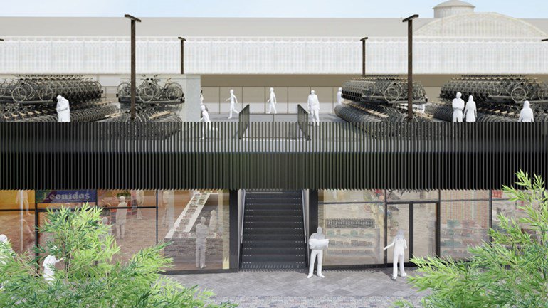Fietstunnel bij Hollands Spoor dicht, nieuwe stationsentree in de maak owst.nl/JqvM