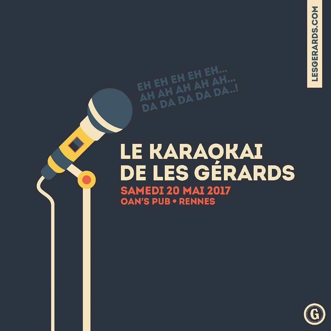 les_gerards's tweet photo. Le Karaokai de @les_gerards / Samedi 20 Mai / Oan's Pub #rennes #lesgerards #karaoke #eheheheheh #ahahahahah #dadadadada https://t.co/xkG0GPDwyd