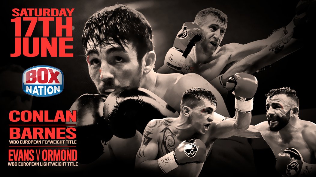 Queensberry's tweet photo. 6️⃣ weeks until unbeaten @jono_carroll v @johnnyquig, @paddyb_ireland's first title shot and @JamieConlan11 in Belfast on June 17th 👌 https://t.co/dFdbLVP1in