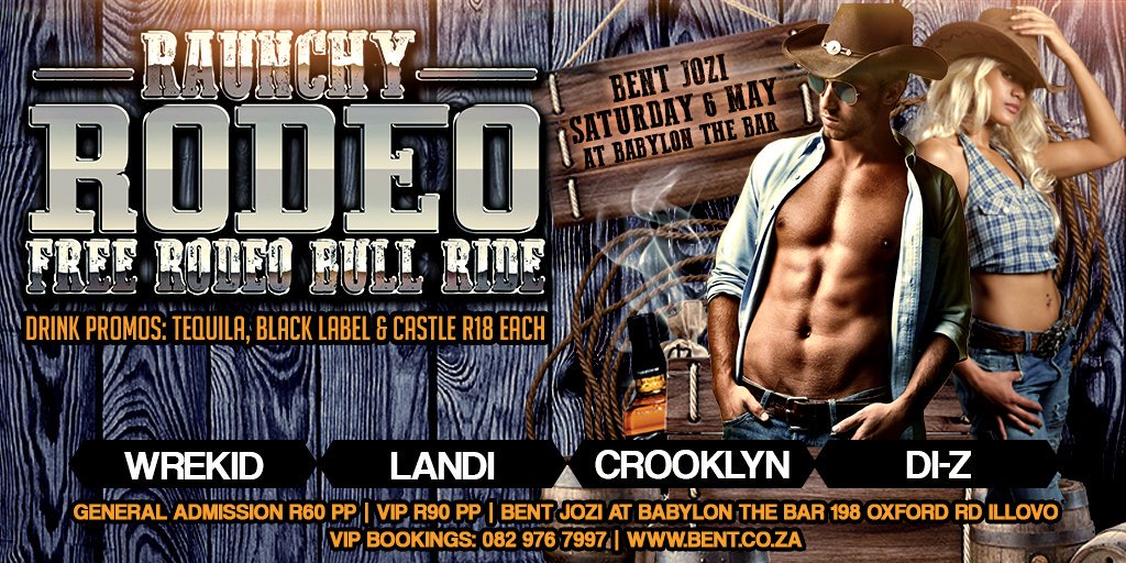 TOMORROW, Sat 6 May, at Babylon The Bar Illovo!! <a href="/djwrekid/">Wietsche(DJ WREKID)</a> <a href="/thechad_dj/">The Chad</a>