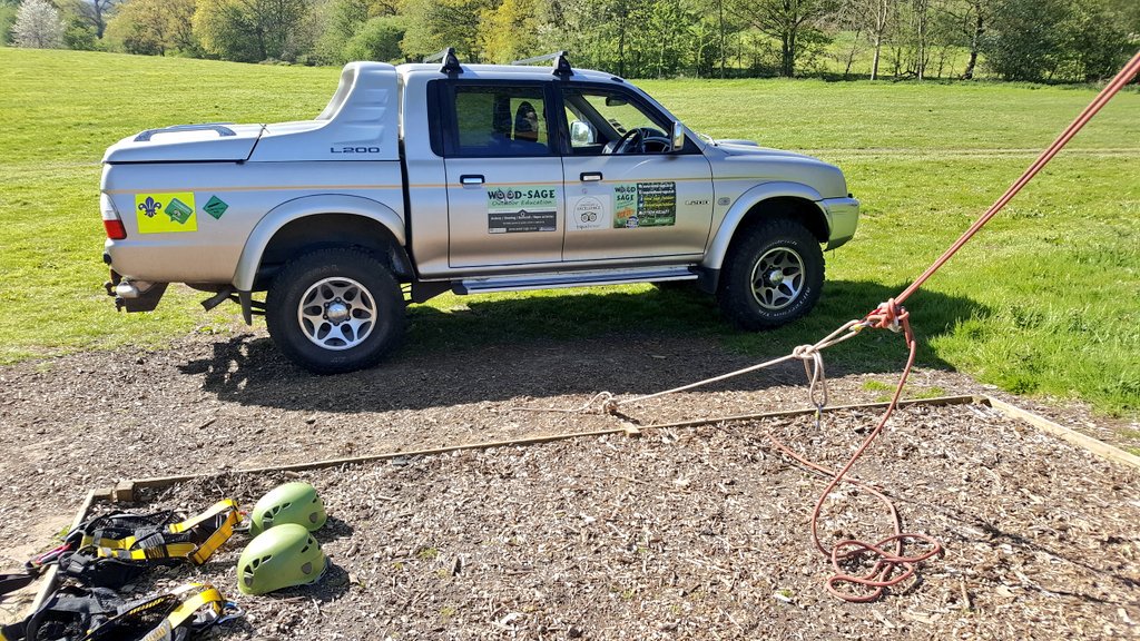 WoodSageOutdoor's tweet image. The Leap of Faith is all set up in preparation for out guests from @Brookfield_RB we'll also be throwing tomahawks and shooting air rifles!