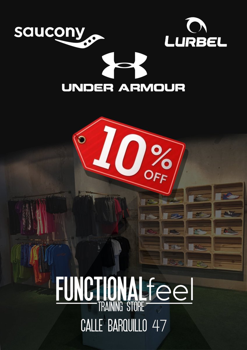 FunctionalFeel's tweet photo. ¡Nuestra tienda ya está abierta! Zapatillas, ropa  y complementos. Ahora, con un 10% de #descuento para socios #TrainingStore #Entrenamiento https://t.co/TjsfKUkh7v