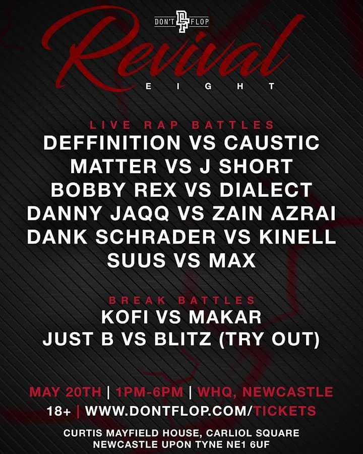 DontFlop's tweet photo. £10 Early birds now sold out. 
Less than 20 £12.50 tickets available https://t.co/ulNfu2k3VO