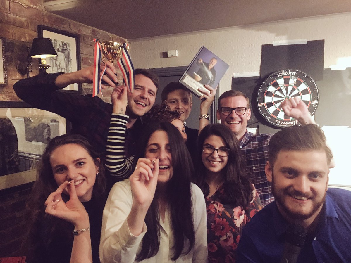 GenMediaUK's tweet photo. Congrats @GoSuperAwesome 🏆winners of inaugural @TheToyTrust Charity Darts night. Thanks all attendees: fantastic! 🎯 https://t.co/QCxoWHbbAT