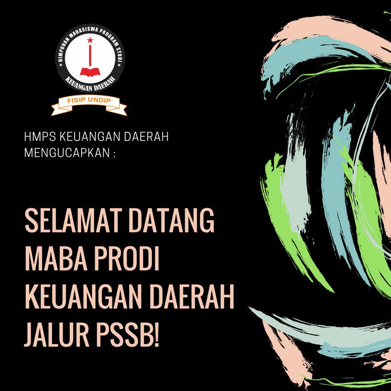 Kami segenap Keluarga Besar Keuangan Daerah mengucapkan selamat datang kepada Calon Mahasiswa Baru Keuangan Daerah jalur PSSB.