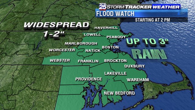 ShiriSpear's tweet photo. G'morning early birds!  Turn on @Boston25 now for the timing of HEAVY rain today. https://t.co/zimjgaMFa0
