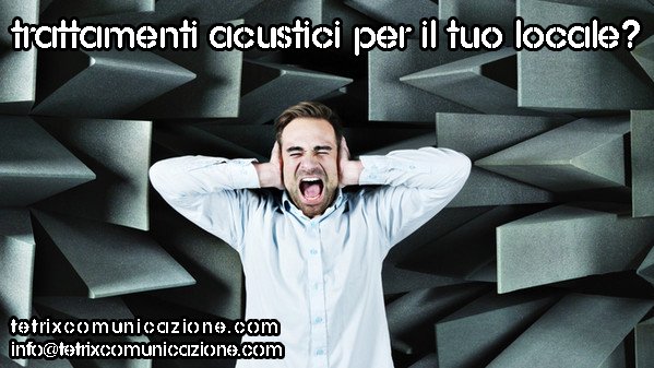 Tetrix_Comunica's tweet photo. Problemi con l'insonorizzazione del tuo locale? Problemi per l'acustica interna?
Chiedi a noi come migliorare.
#tetrixcomunicazione #locali https://t.co/gyuN9lw65I