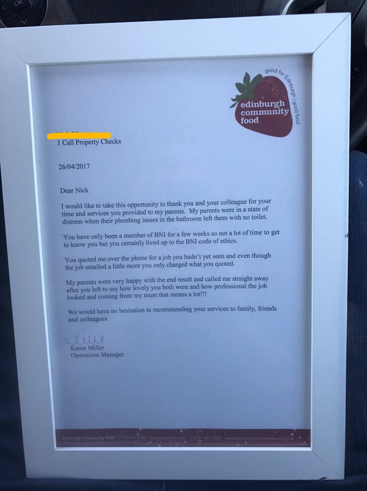 1CallProperty1's tweet image. Lovely testimonial from a member of our @BNI_official_pg . Really proud ☺️