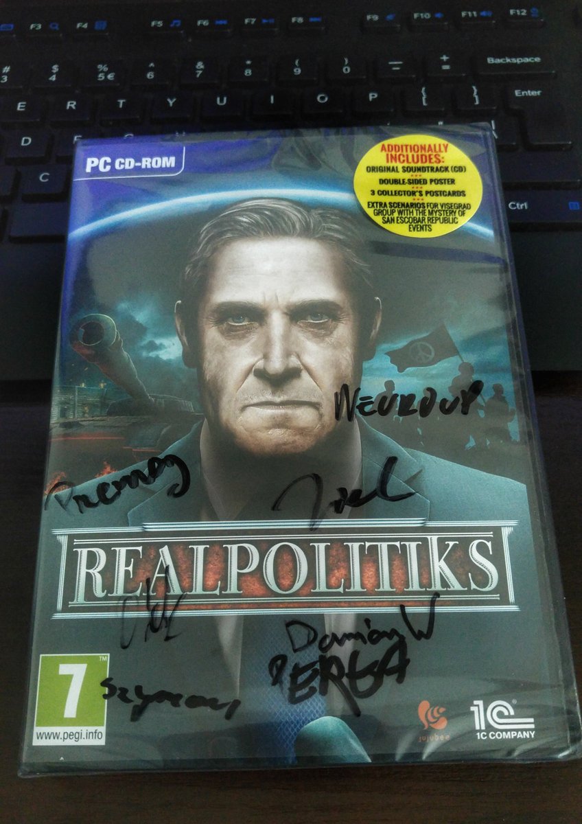 neuroup's tweet photo. Mam i Ja swoją kopię autorską:) #pcgame #realpolitiks #gra #gamedevpl #strategia #strategy #grykomputerowe #gaming #games #pccdrom https://t.co/giX17q9WHB