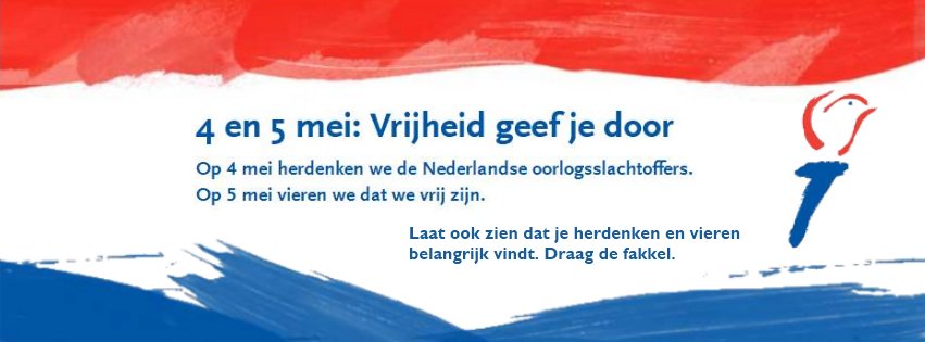 Vandaag vieren wij de vrijheid! #Vrijheid
